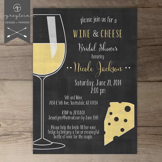 Free Wine And Cheese Invitations Template 4