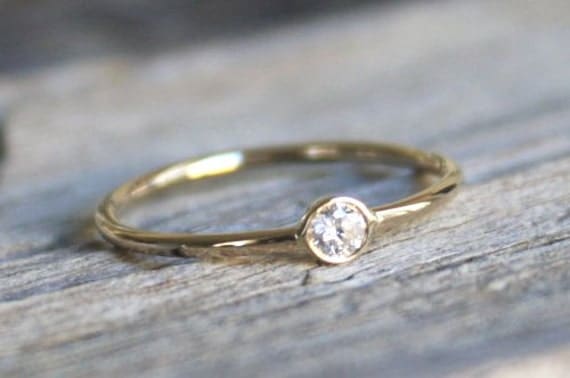 Everyday Diamond Stack Ring in 14K Gold