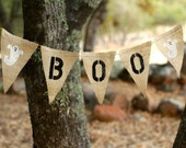 Halloween BOO ghost Burlap Banner Il_170x135