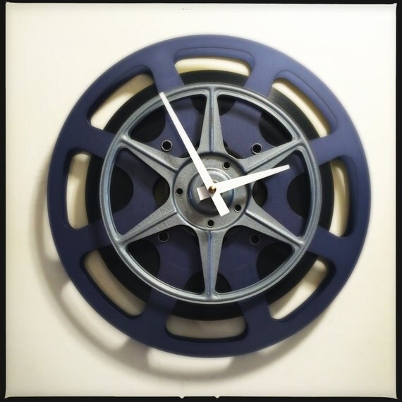 Media Room Wall Clock Movie Theater Clock Film by DreamGreatDreams