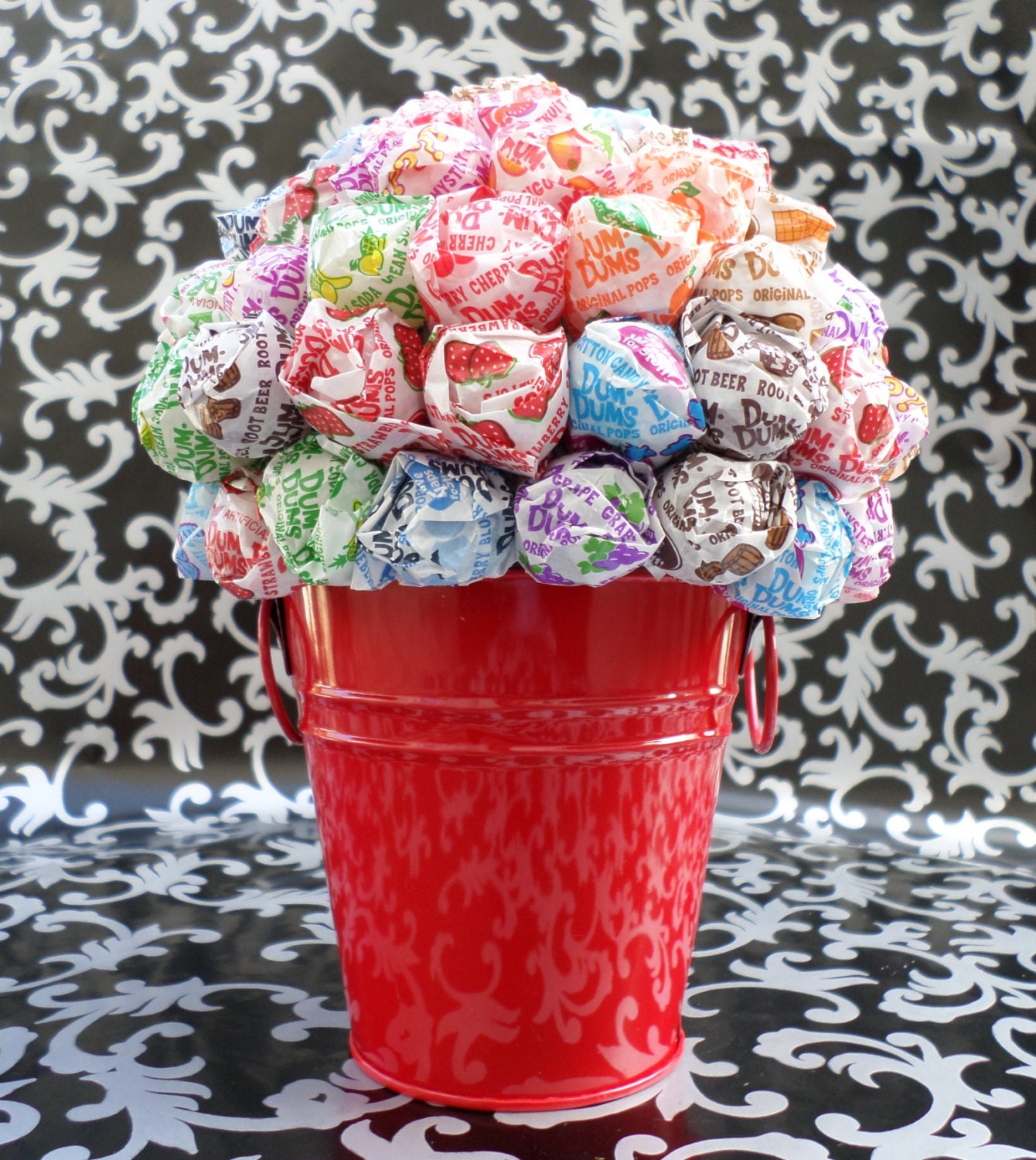 Red Dum Dum Lollipop Bouquet / Topiary / Tree / Centerpiece