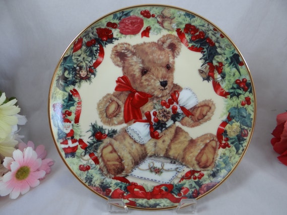 franklin mint teddy bear plates value