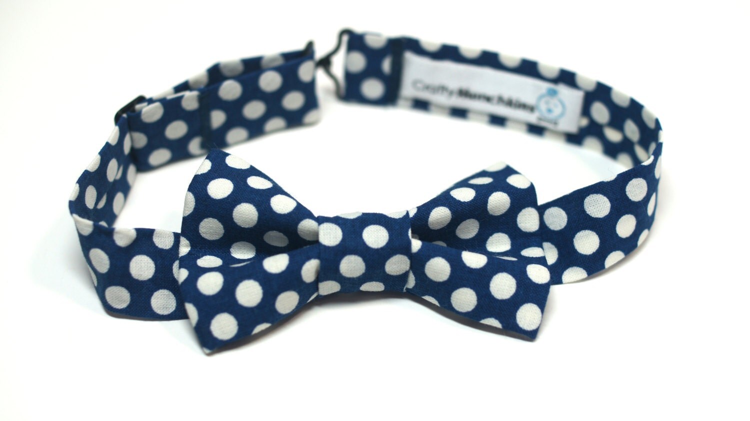 Bow Tie Blue with Polka Dots Bowtie