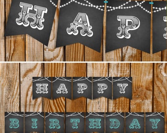 Mexican Fiesta Happy Birthday Banner Instantly Downloadable