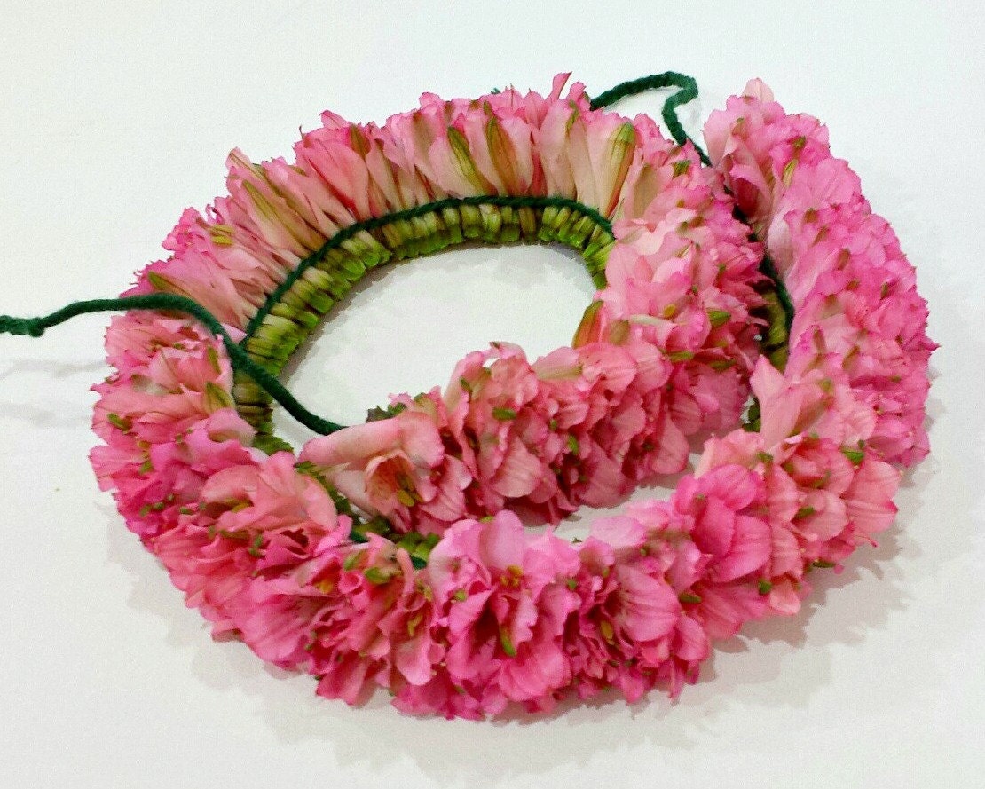 Hawaiian Haku Floral Leis Party Luau Flower