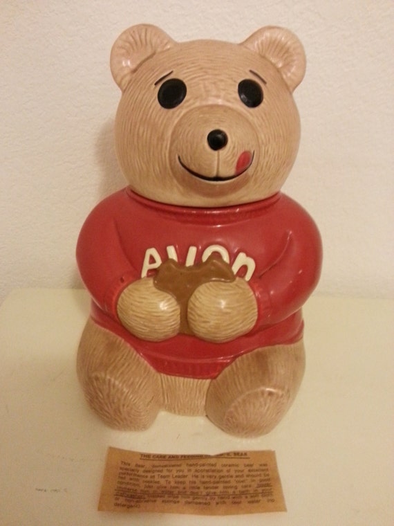 vintage avon teddy bear