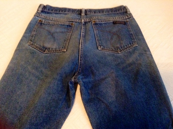 80s Calvin Klein Men Jeans // Distressed vintage designer