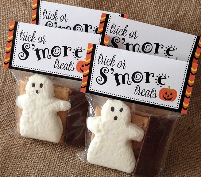 Halloween Smores Bag Topper PRINTABLE Ghost Smores 2 Size