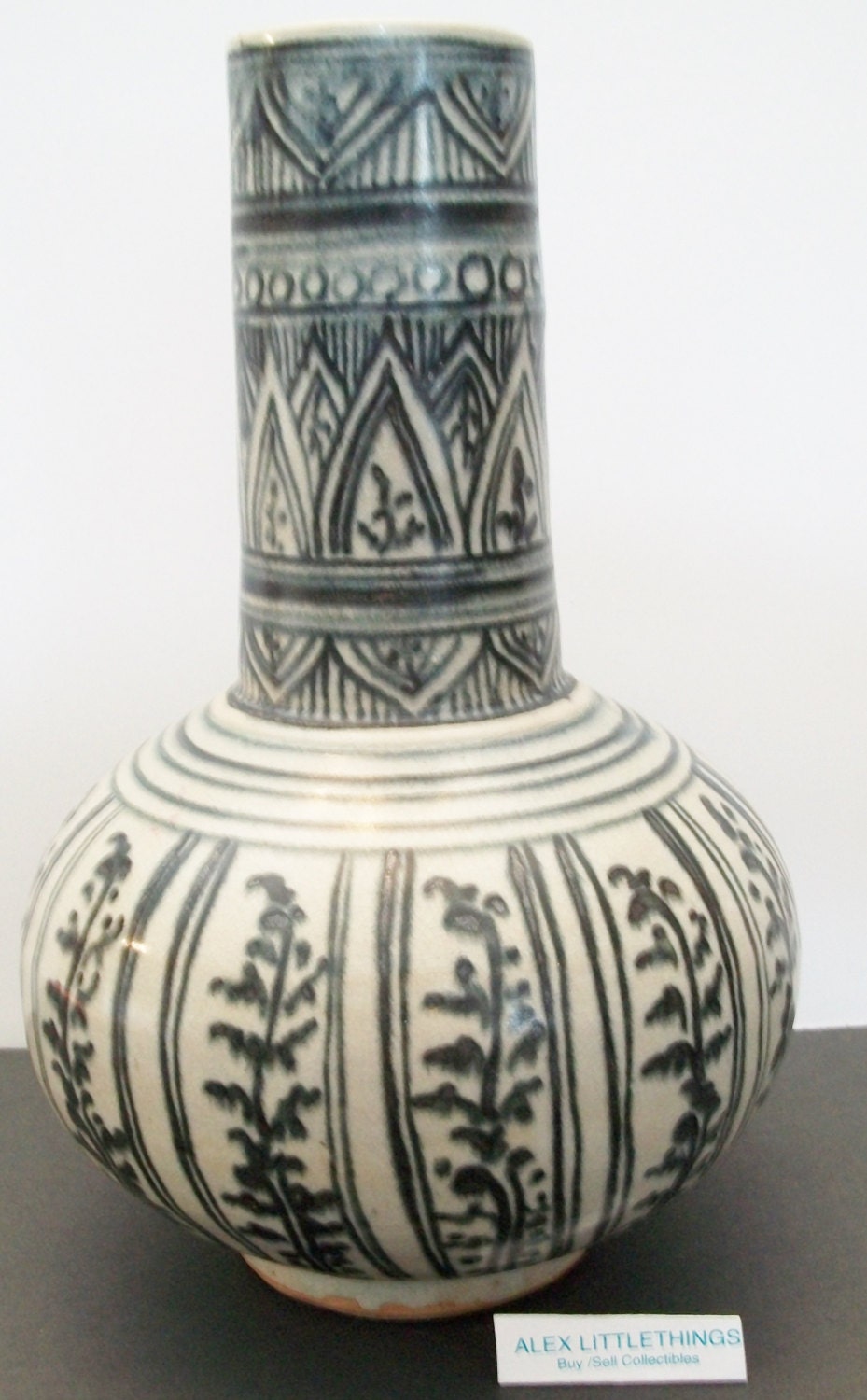 Ethnic Print Ceramic Vase Home Decor