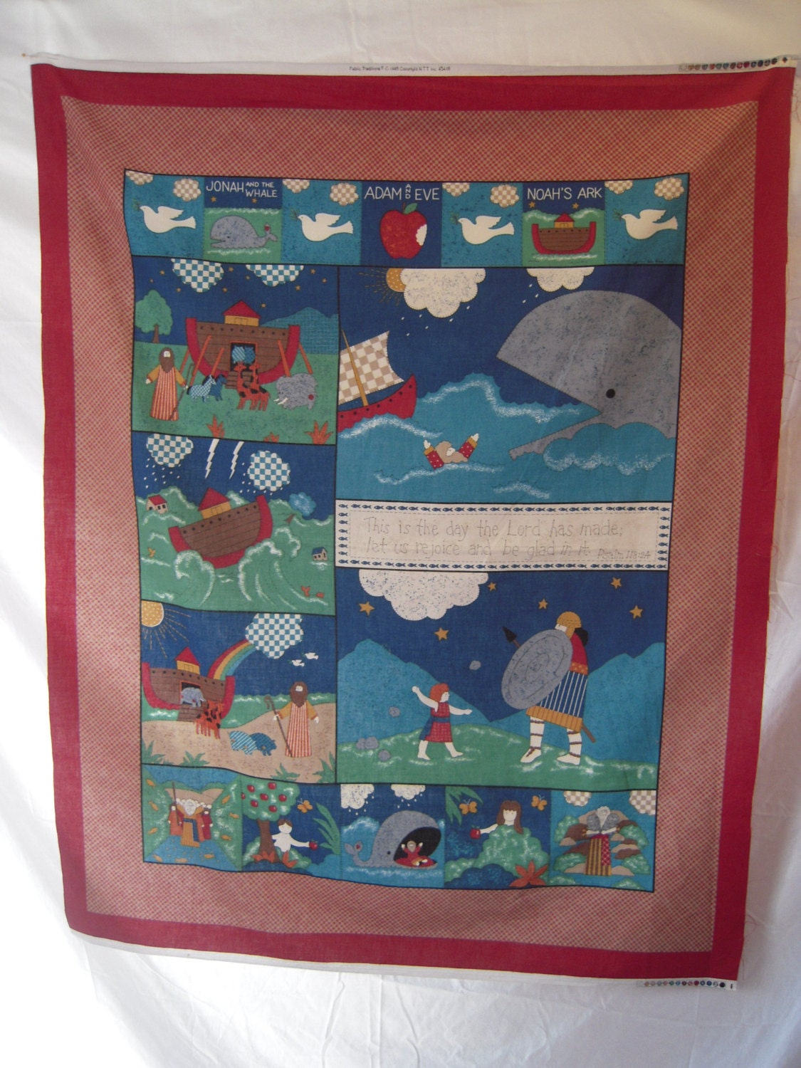 Fabric Panel Bible Stories 35.5 inches by 42 inches