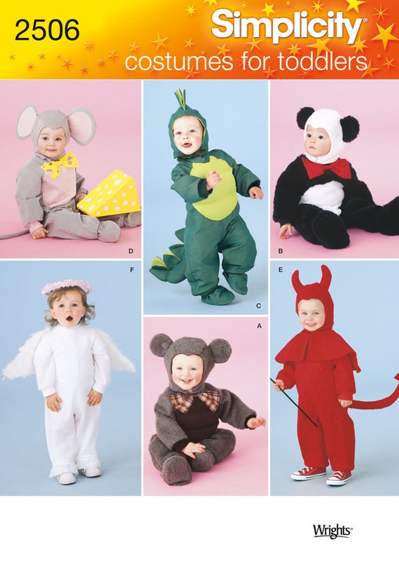 Simplicity 2506 Baby Animal Costume Sewing Pattern Including