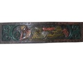 Indian Antique Headboard Wooden Headboard Reclining Buddha India Wall Art Panel