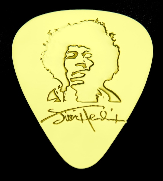 Jimi Hendrix Brass Guitar Pick By Colemancustompicks On Etsy