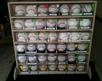 Baseball display shelf.