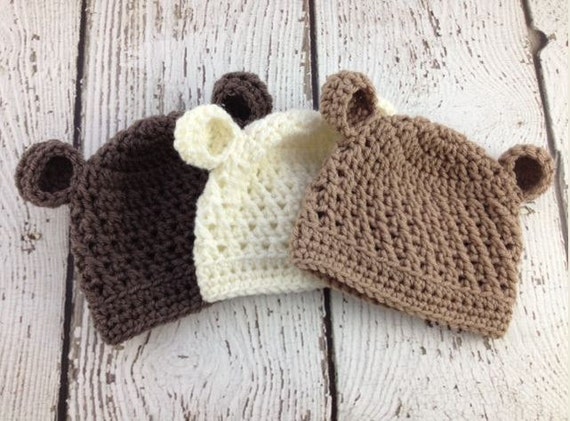 Baby Boy Hat Baby Girl Hat Baby Bear Hat Crochet Baby Bear