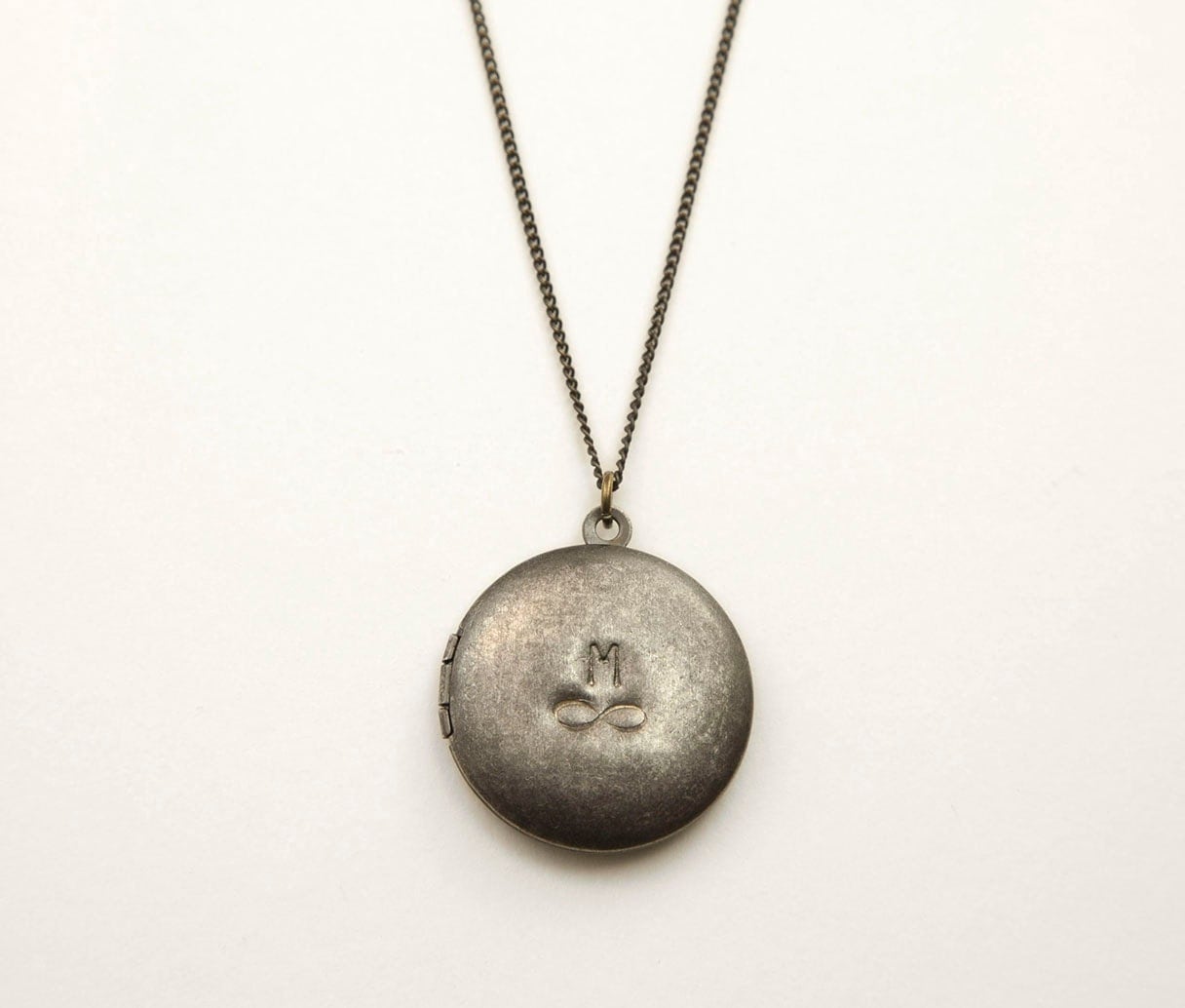 Personalized ANTIQUE LOCKET Necklace // Customized Simple