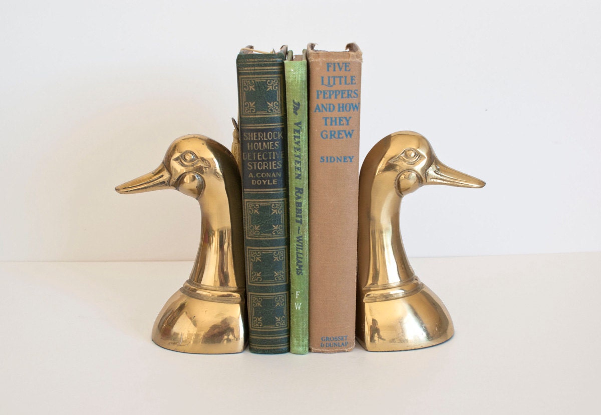 gatco brass duck bookends