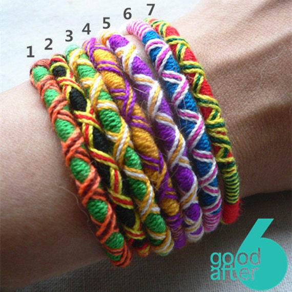 Items similar to Handmade Multi-use String Jewelry - Anklet , Bracelet ...