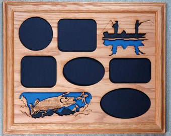 Muskie Fishing Picture Frame and Mat 11x14