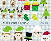 INSTANT DOWNLOAD/Christmas Clipart/ Scrapbook/ for Personal and Commercial Use Il_170x135