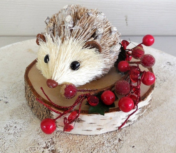 Hedgehog Birch Christmas Decoration