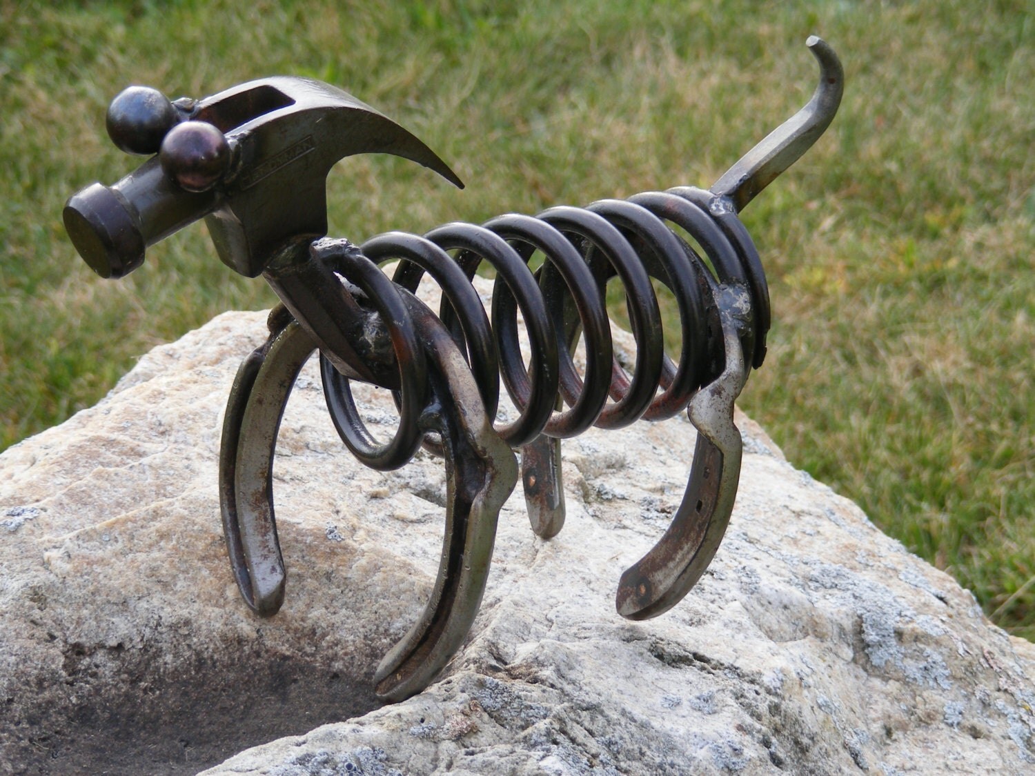 metal dog sculptures for sale