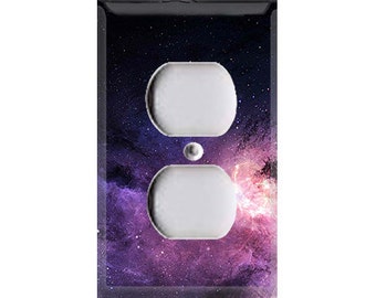 Purple Galaxy Outlet Cover