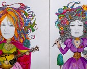 Christmas Sale !!! Ann and Nancy Wilson Of Heart Giclee prints on canvas