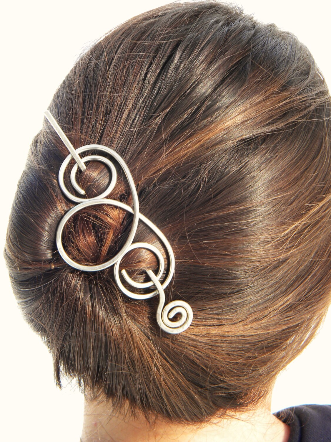 Hair Slide Hair Clip Silver Hair Barrette Hair