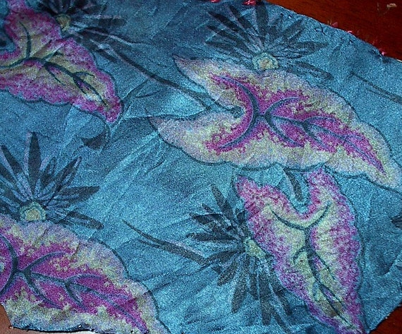 Reserved Antique Crazy Quilt Salvage Fabric Silk