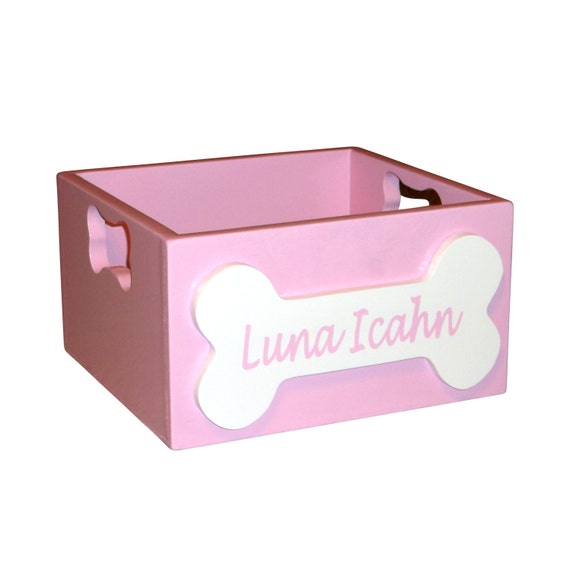 personalized dog toy storage