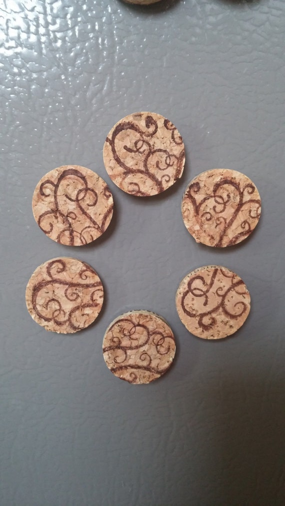 Wine Cork with Inked Artistic Branches