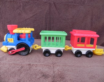 Vintage Fisher Price Chunky Little People Circus Train Toy 2373