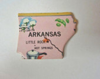 State of Arkansas Magnet, Magnet of Arkansas, by JustStated on etsy