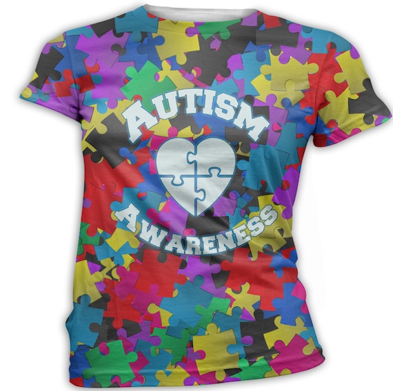 Autism Awareness T-Shirt Printed Graphic Awareness by InkandRags