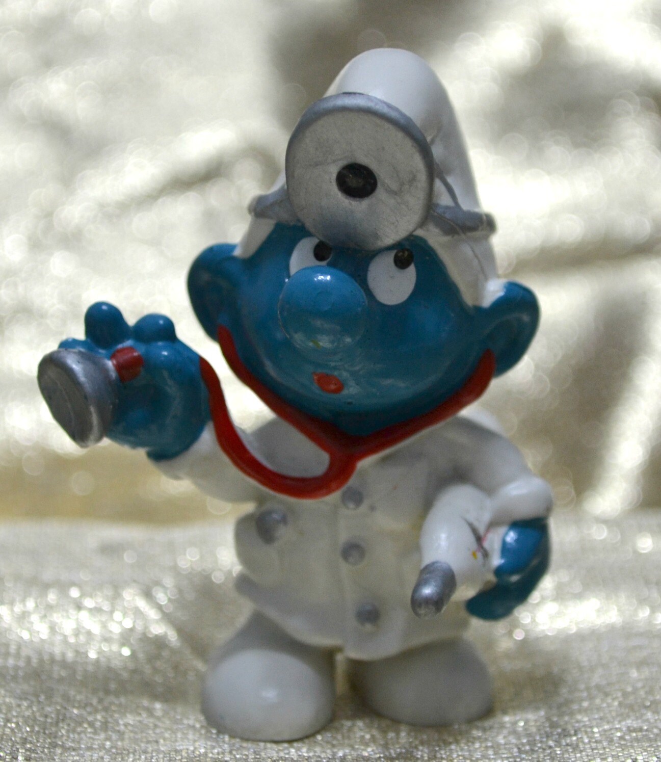 doctor smurf figurine