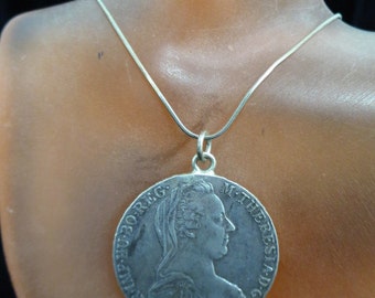 Popular items for silver coin pendants on Etsy