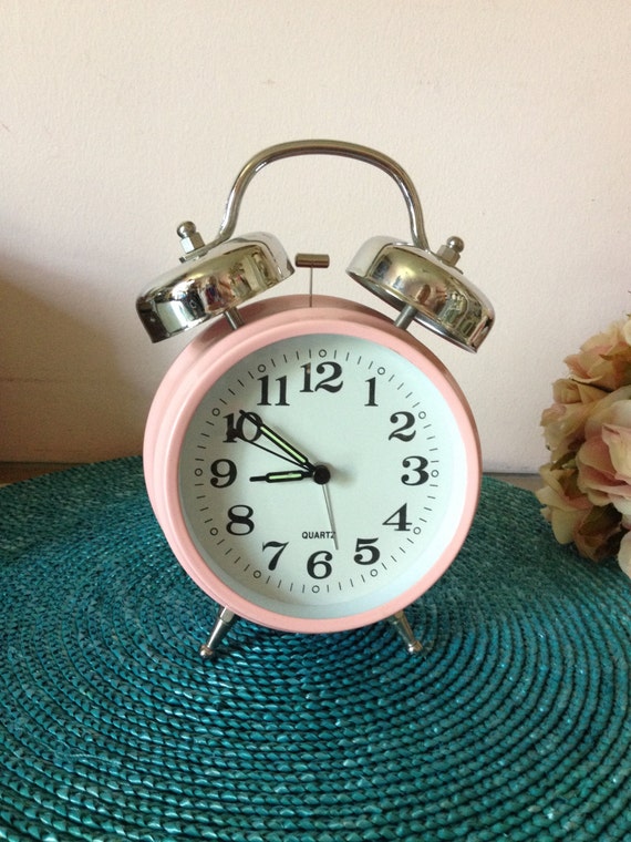 PINK Alarm Clock Girl's room decor working by AnnmarieFamilyTree