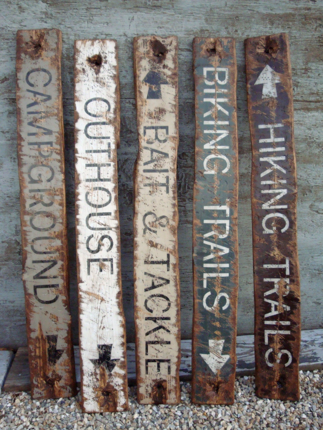 Biking Trails, Rustic rustic Trails, distressed  Hiking  Distressed Outhouse signs  Signs