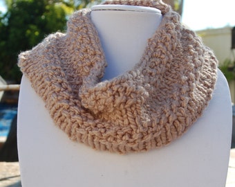 Hand knit Chunky Cowl