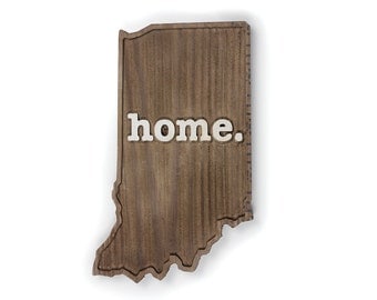 Indiana home. Rough Cut Mill Wood Wall Hanging