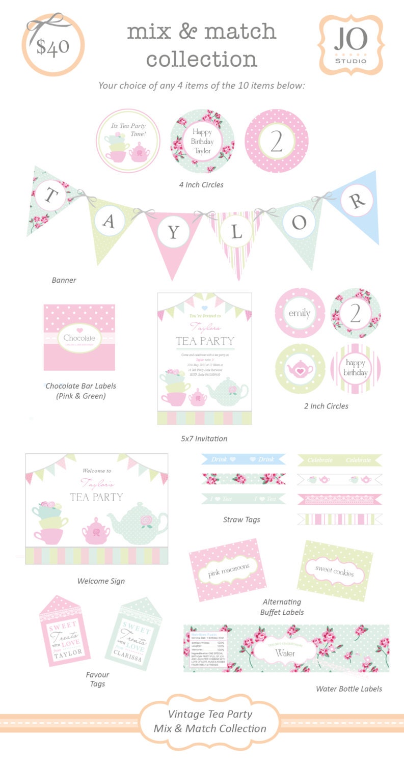 Mix and Match Collection for a Vintage Lace Party / High Tea