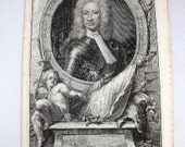 Heads Illustrious Persons Great Britain William Wyndham 1742 Antique Engraving