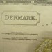 Sidney Hall Engraved Large Antique Map Denmark Plate XV 1828