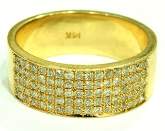 Art Deco Engagement Ring 14k Yellow Gold With by Gispandiamonds