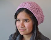 Warm Chunky Womens Knit Winter Hat made from 100% Wool