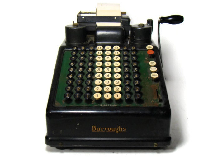 Antique Adding machine Burroughs Portable Adding Machine