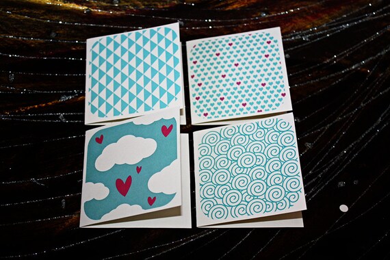 Washi Tape Mini Cards - Sweet Washi Mini Cards - 3 inch x 3 inch cards Il_570xn