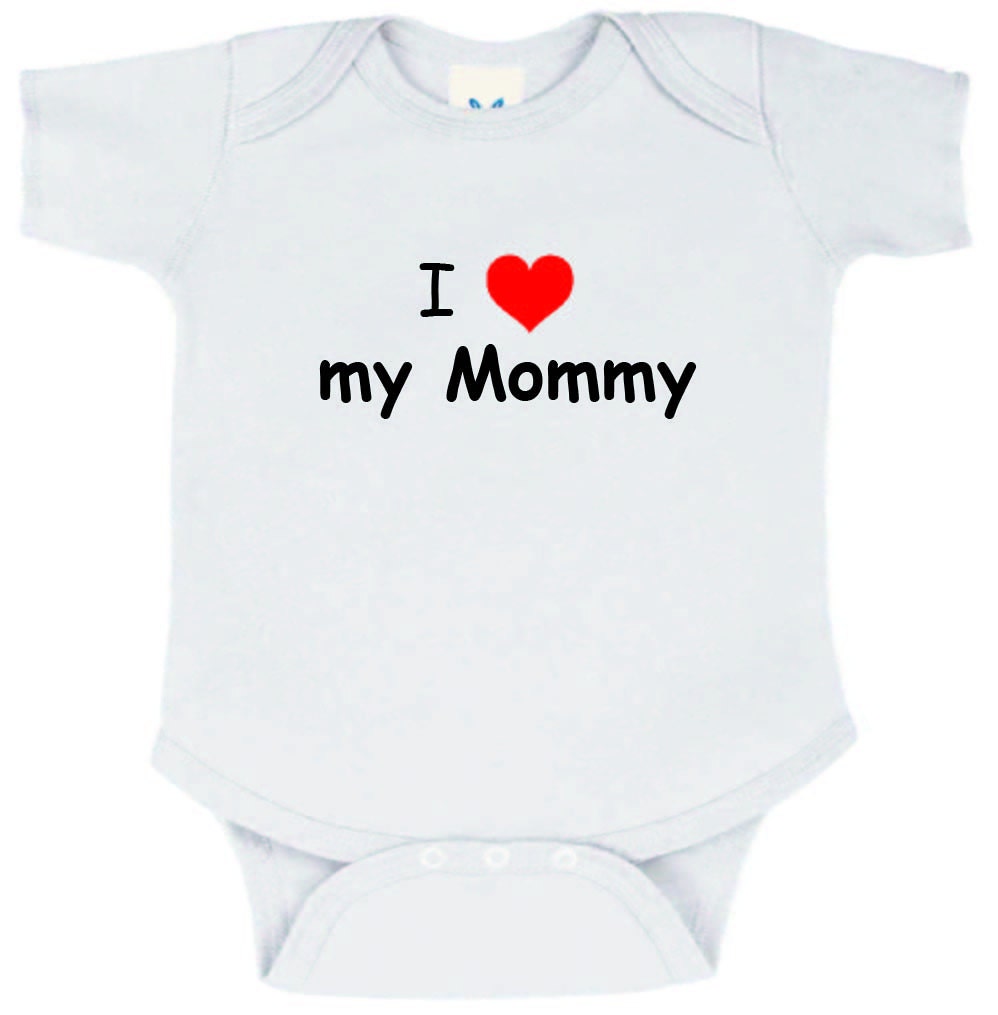 I love my mommy onesie by Knackmaker on Etsy