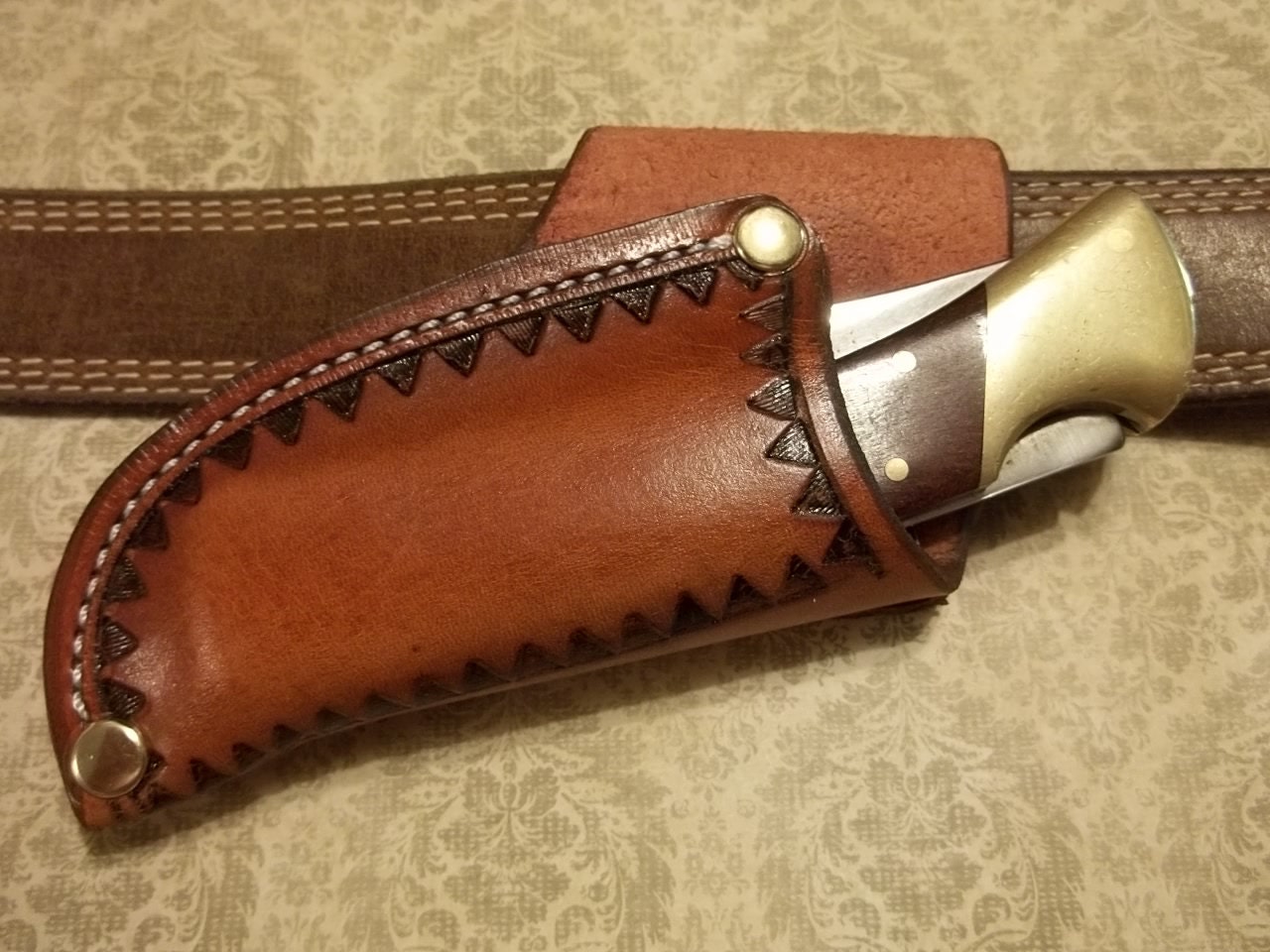 Leather knife Sheath JS110045RT by JSLeatherworks on Etsy